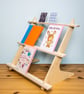 Tall A5 Card Size 3 Tier Display Shelf Stand with Grooves - Image 2