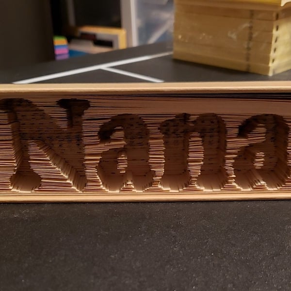 Nana, Sideways CUT & FOLD Book Folding Pattern - EMAILED PDF PATTERN