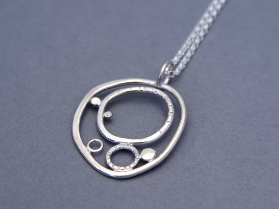 Coastal 2 hoop pendant