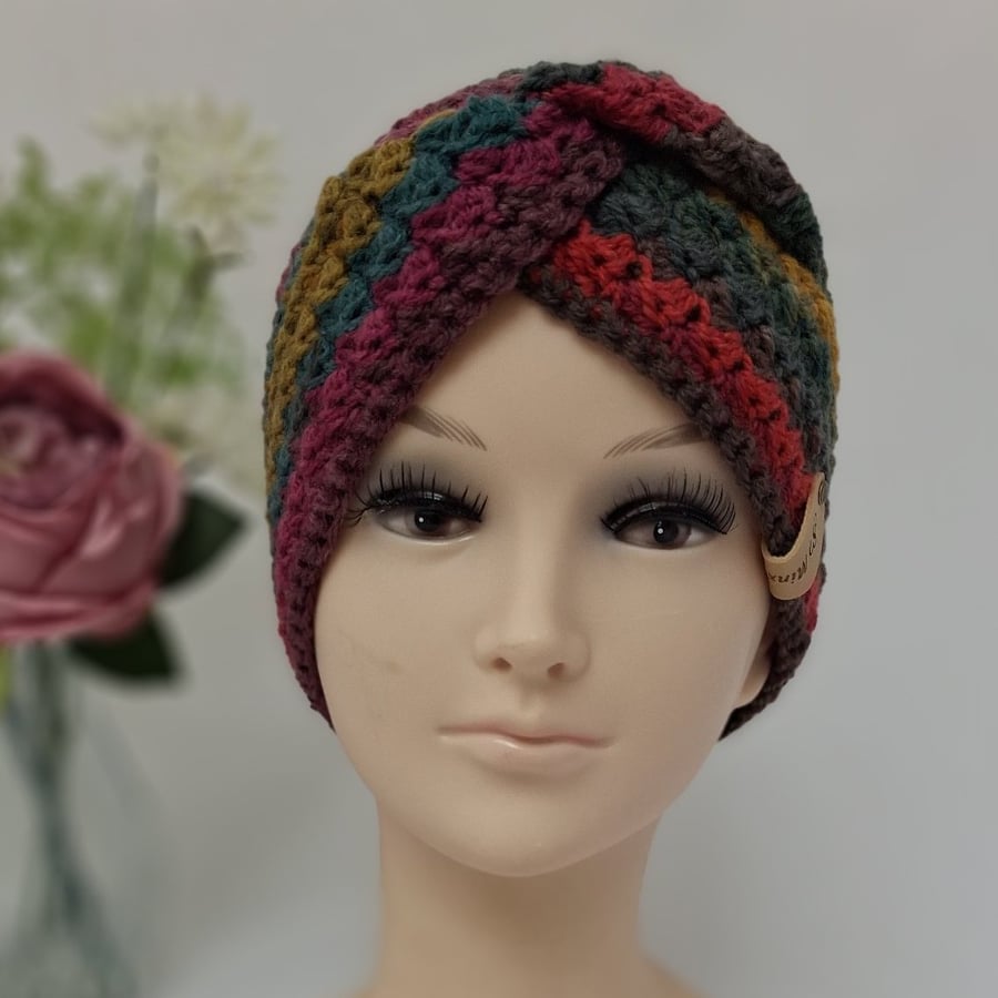 Handmade crochet ladies headband