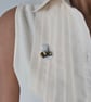 Illustrated Bee Badge Pin - Image 2