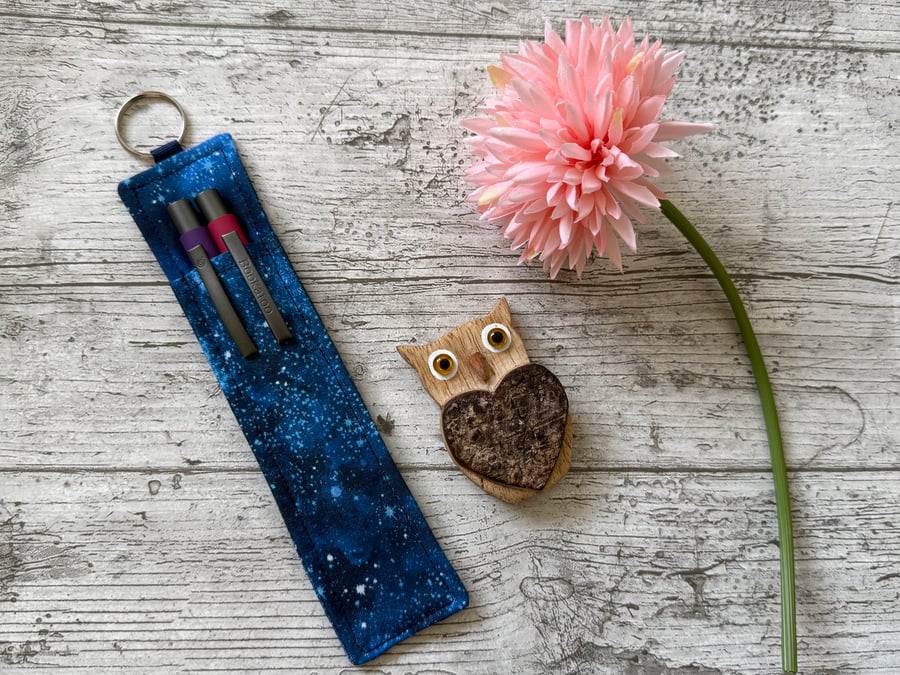 Starry Night Space Print Lanyard Pen Holder – Teacher Pen Holder – Nurse