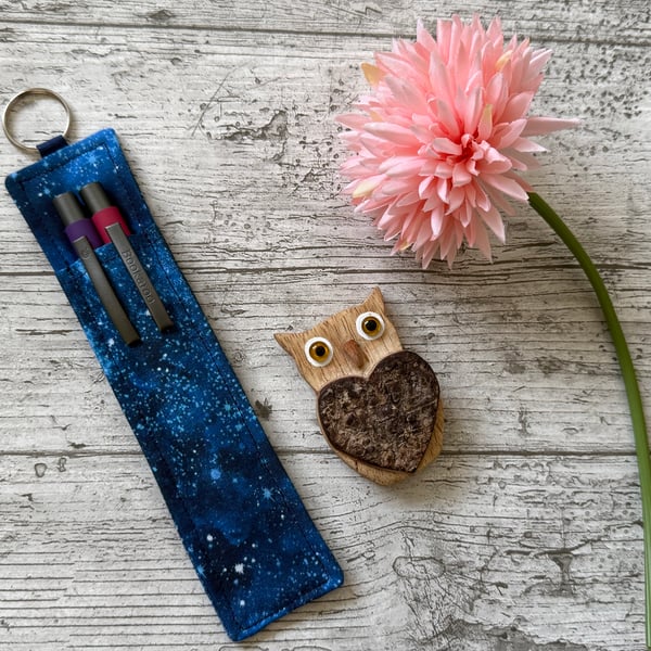 Starry Night Space Print Lanyard Pen Holder – Teacher Pen Holder – Nurse