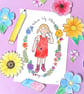 A5 Custom Children's Portrait Watercolour Illustration - Image 1