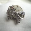 Steampunk Grace Kelly Bow Brooch