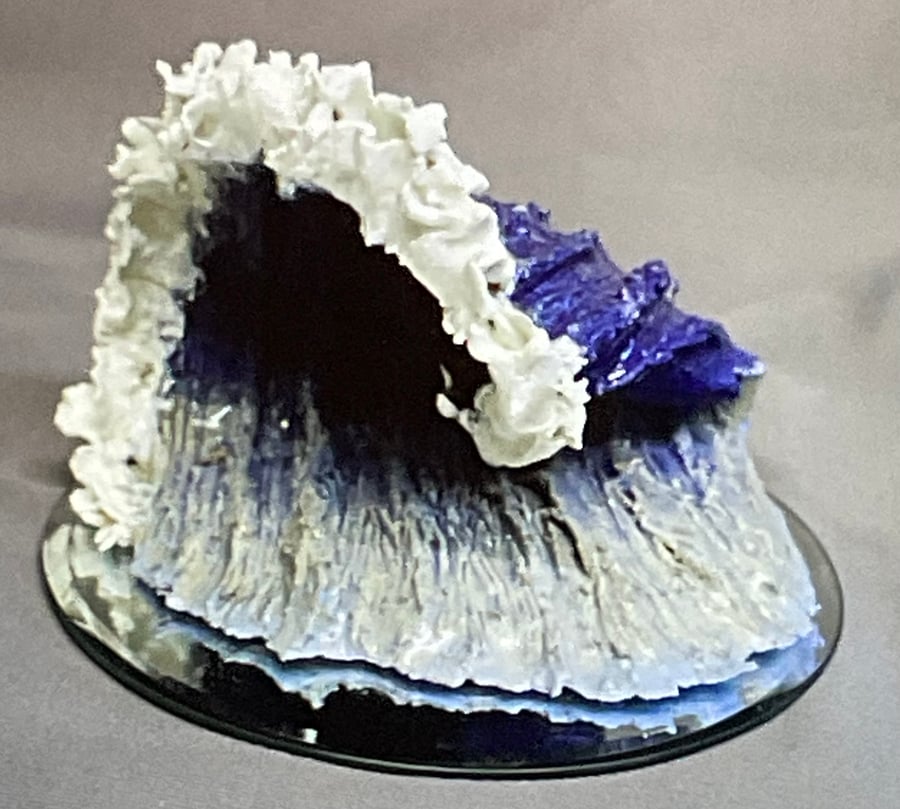 Wave, Dark and Light Blue