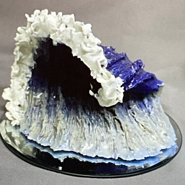 Wave, Dark and Light Blue