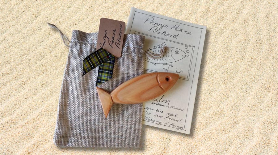 Penryn Peace Pilchard handmade in Cornwall the latest in worry bead tech