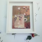 Original painting 'autumn berries and bird'