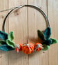 Autumn wreath, pumpkin wreath, small crochet wreath - Image 2