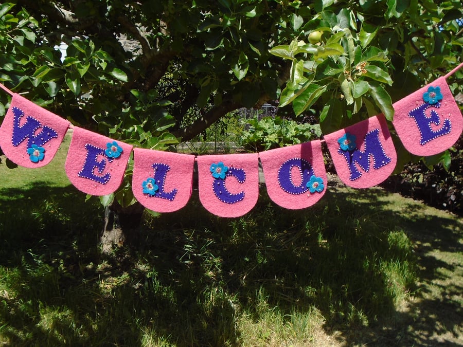 "WELCOME" BUNTING