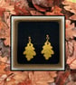 Fallen oak leaves lightweight clay earrings