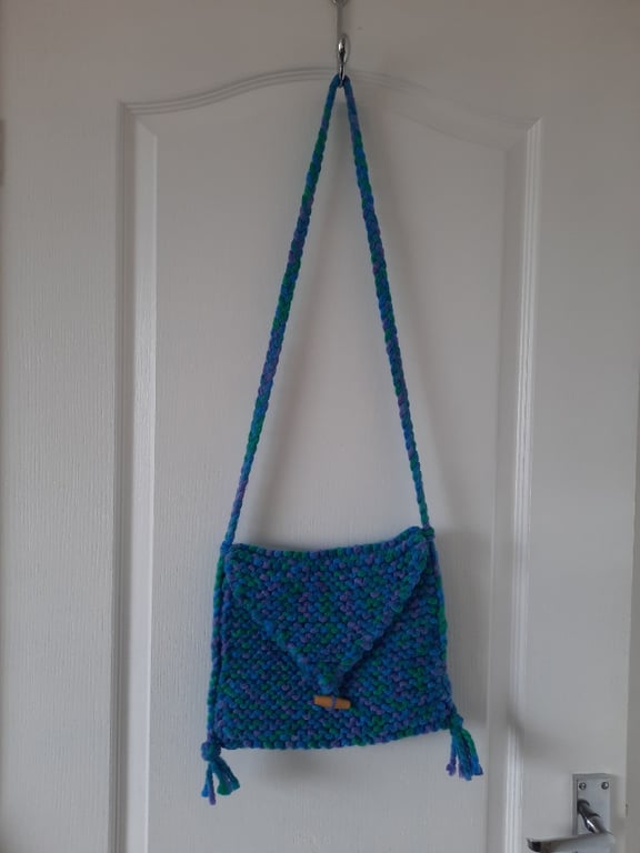 Bag - Hand knitted bag, perfect as a cross body or shoulder bag.
