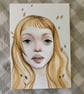 Aelin Original Character Fan Art Illustration in Watercolour & Ink
