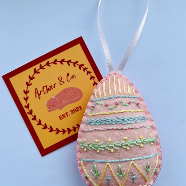 Embroidered Egg - Candy