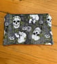 Skulls And Ivy Quilted Fabric Organiser Pouch - Image 2