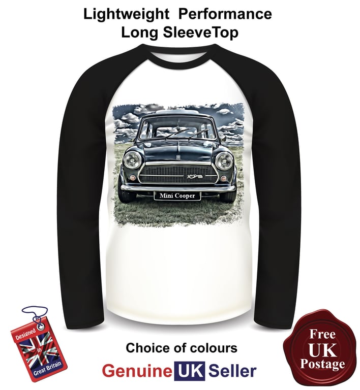 Mini Cooper, Mini Cooper Long Sleeve Mens Top, Mini Cooper Mens T Shirt,