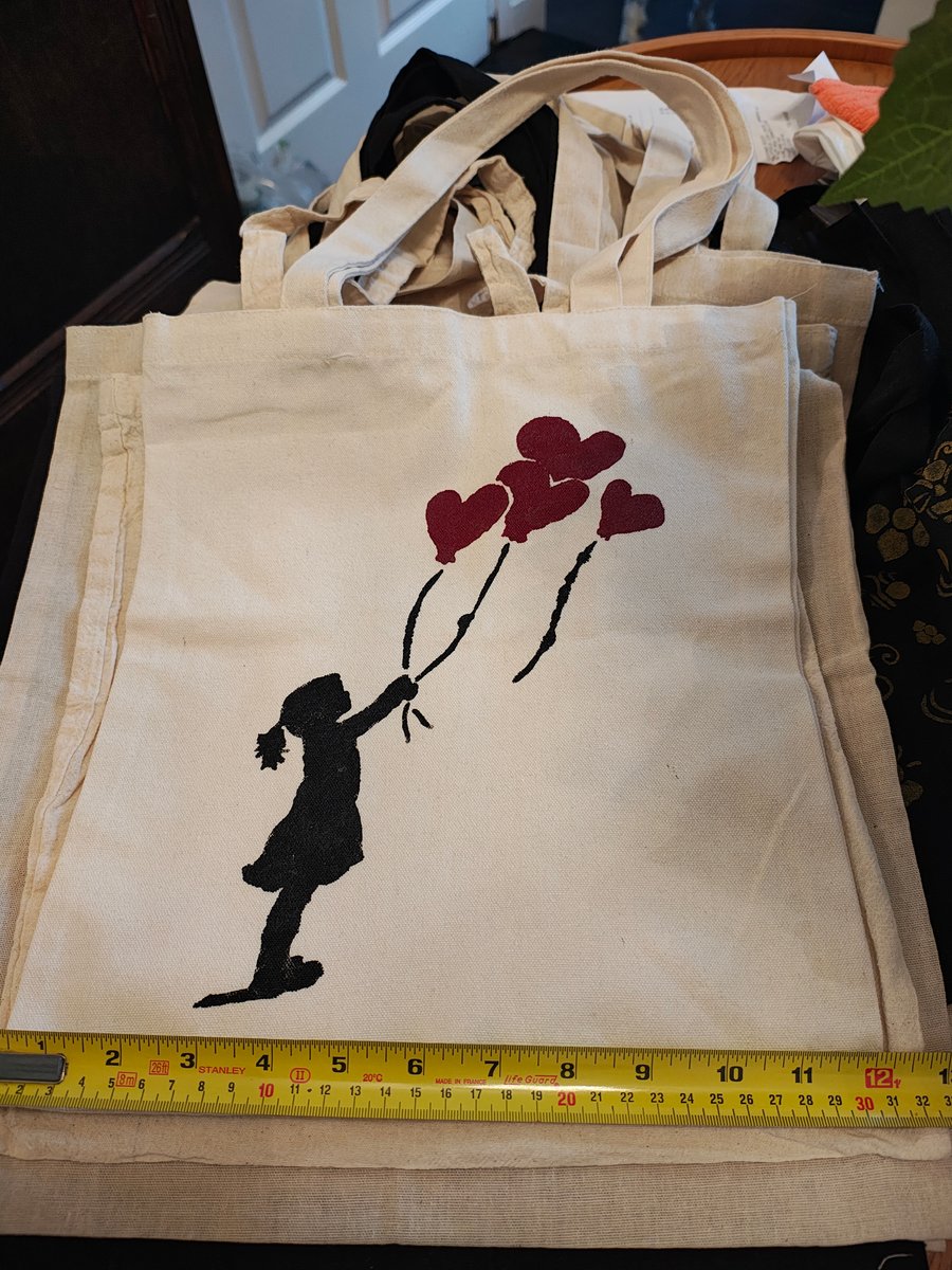 Hand painted tote bag 