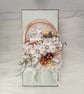Handmade Christmas Card in Ecru Window Box. Elegant Festive Card(22) - Image 5