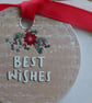 Wreath Design Christmas Card - Best Wishes - Image 8