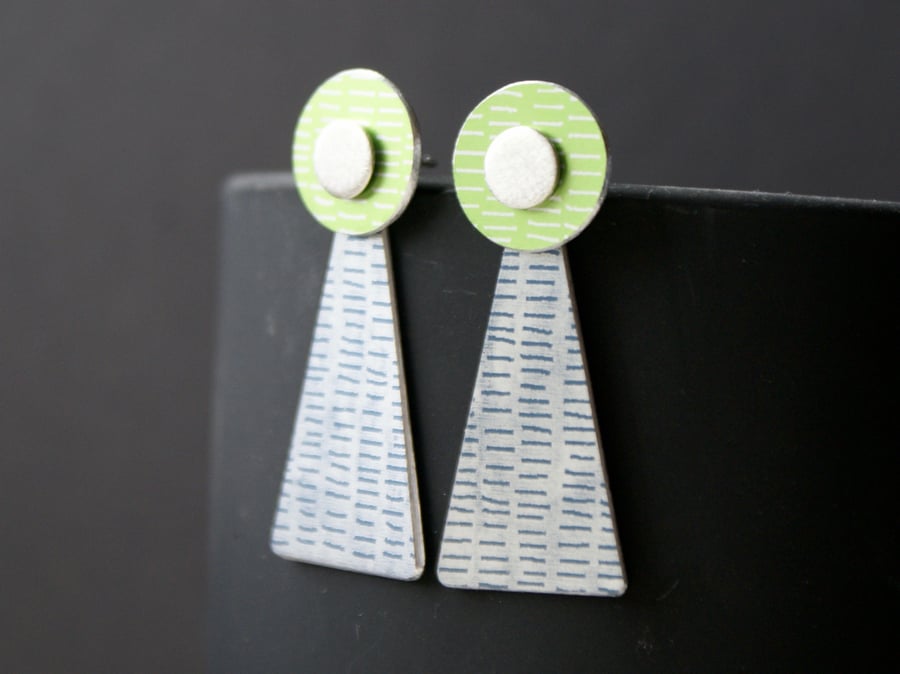 Multi way long colour drop earrings - introductory price