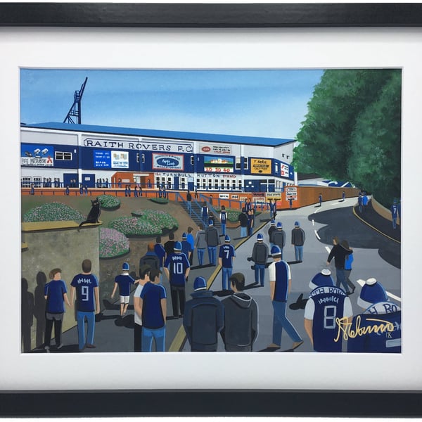 Raith, Framed & Unframed Fine Art Print, Rovers Football FC, Starks Stadium Gift