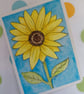 Sunflower - Original ACEO - Image 1