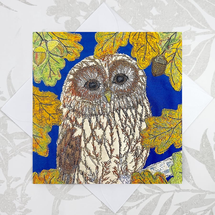Owl birthday card - wise owl for general birthday, teachers, brownie leader etc