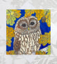 Owl birthday card - wise owl for general birthday, teachers, brownie leader etc - Image 1