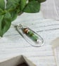 Sterling Silver Necklace with Turquoise and Banded Agate - Image 4