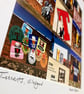 ‘Tennent’s’ Glasgow, signed square mounted collage print 30 x 30cm FREE DELIVER - Image 8