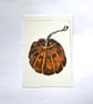 Handprinted Orange Pumpkin Print  - Image 5