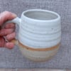 Very large cuddle mug hand thrown tankard stoneware pottery ceramic handmade 