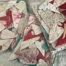 Vintage quilt hearts pack