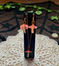 Mushroom necklace and earring set - Image 1