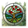 Apple Tree Suncatcher Stained Glass Ring