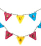Handmade Fused Glass Personalised Name Bunting - Customised 3D Name Plaque - Image 7