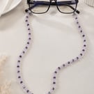 Pretty Pink Crystal Glasses Chain