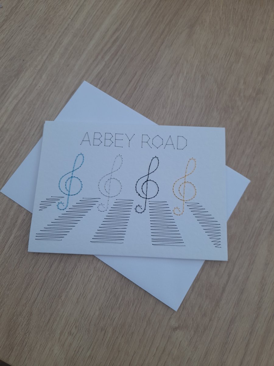 Iconic beatles ABBEY ROAD card