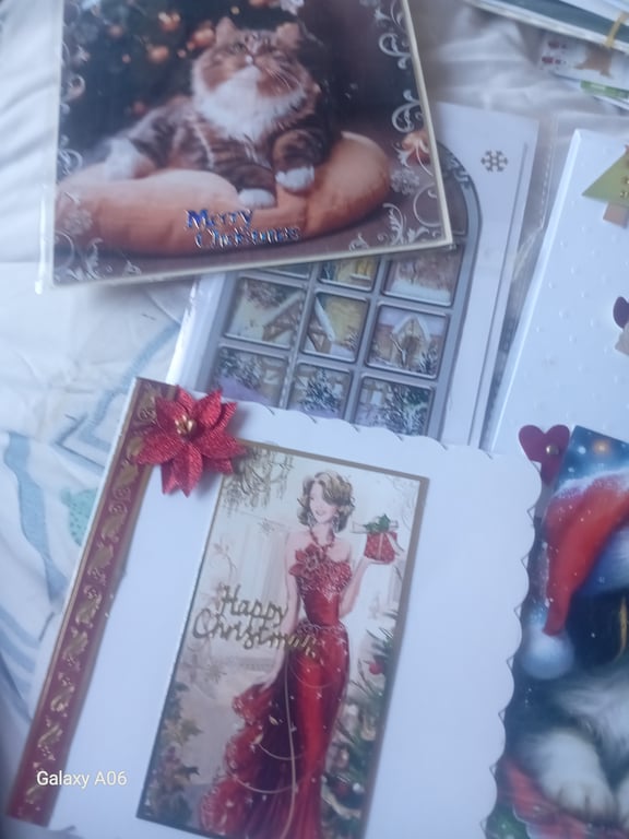 Packs of Five Christmas cards bargain price lucky dip 