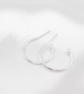 (EK30) 10 pcs, 20mm Silver Plated Earrings Hoop Findings 