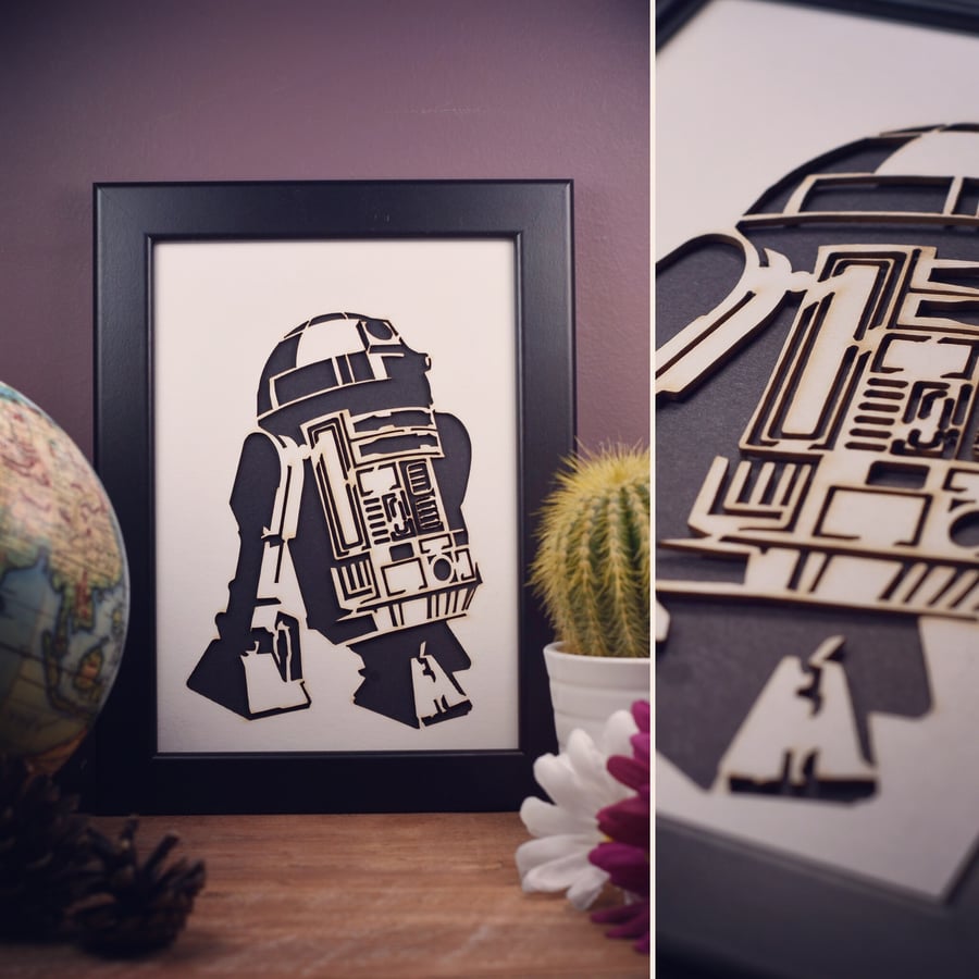Star Wars R2-D2 Framed Artwork - 13cm x 18cm