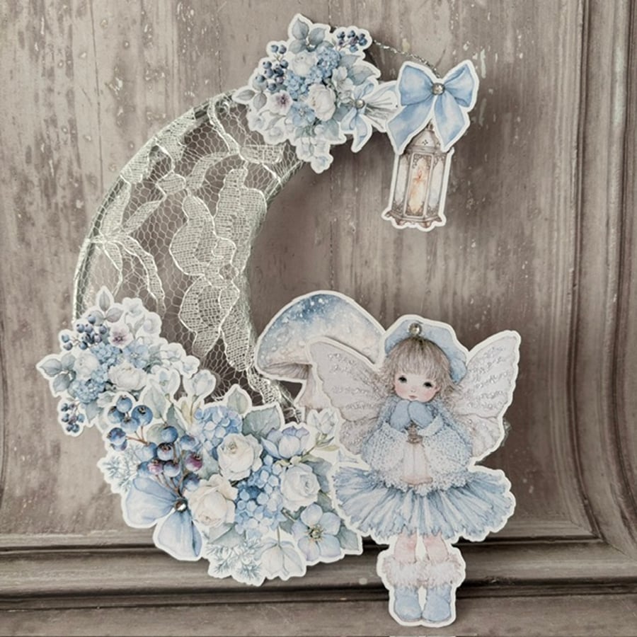 Moon Decoration - Frosted Fairies - Winnie PB7 0023