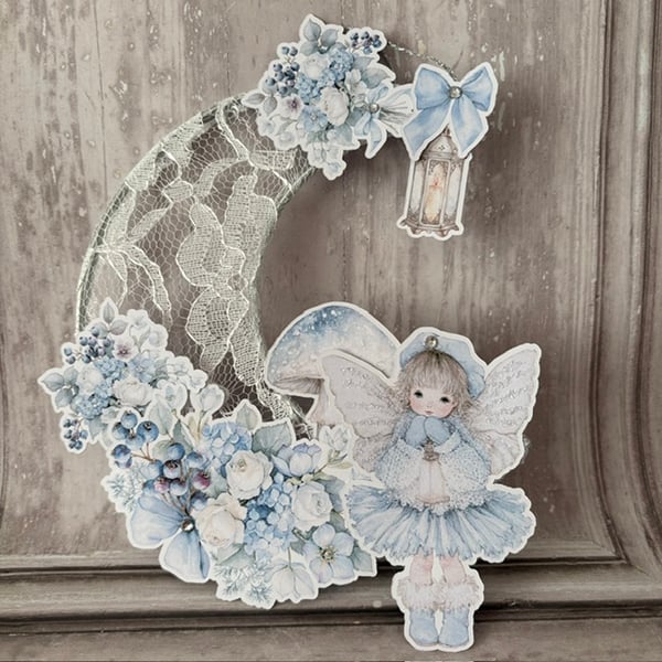 Moon Decoration - Frosted Fairies - Winnie PB7 0023