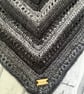 Black & Silver Bandana Scarf - Image 2