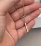 Handmade 9ct yellow, rose or white gold ingot bar charm pendant and chain - Image 8