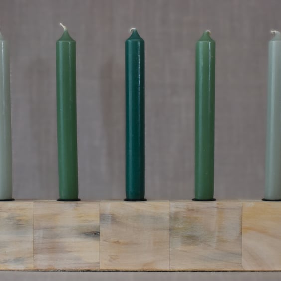 Long Dinner Candle Holder, Christmas table decor