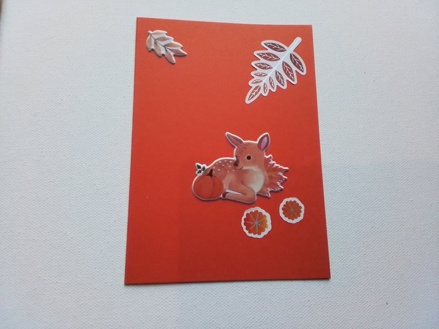 Any occasion card. Woodland theme. Ref 396