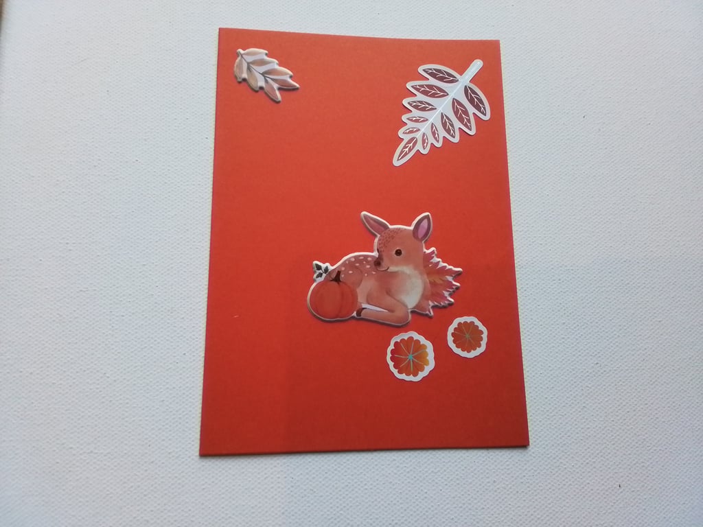 Any occasion card. Woodland theme. Ref 396