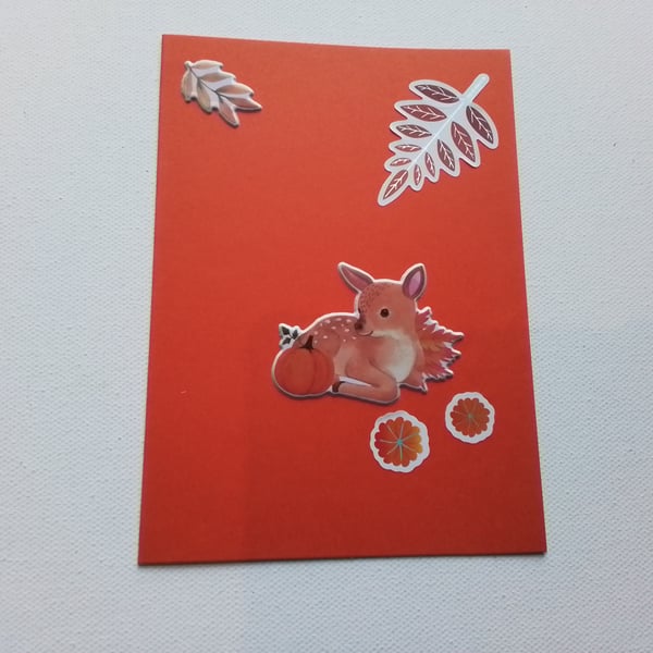 Any occasion card. Woodland theme. Ref 396